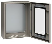 Корпус металлический ЩМП-2-0 (500х400х220мм) У2 IP54 прозрачная дверь | код YKM11-02-54-1 | IEK